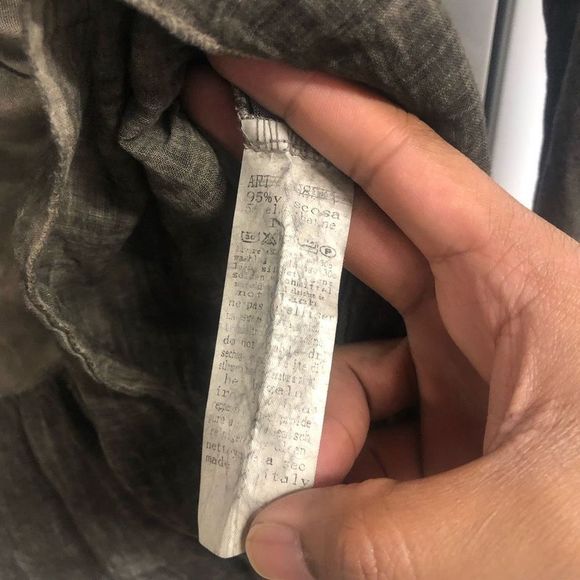 Tempo Paris Olive Green Tunic Dress Size Medium - Picture 4 of 6